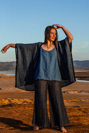 Badesi Jacket - Black + Azure Mesh