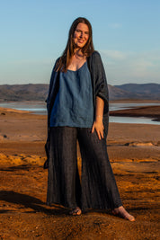 Badesi Jacket - Black + Azure Mesh