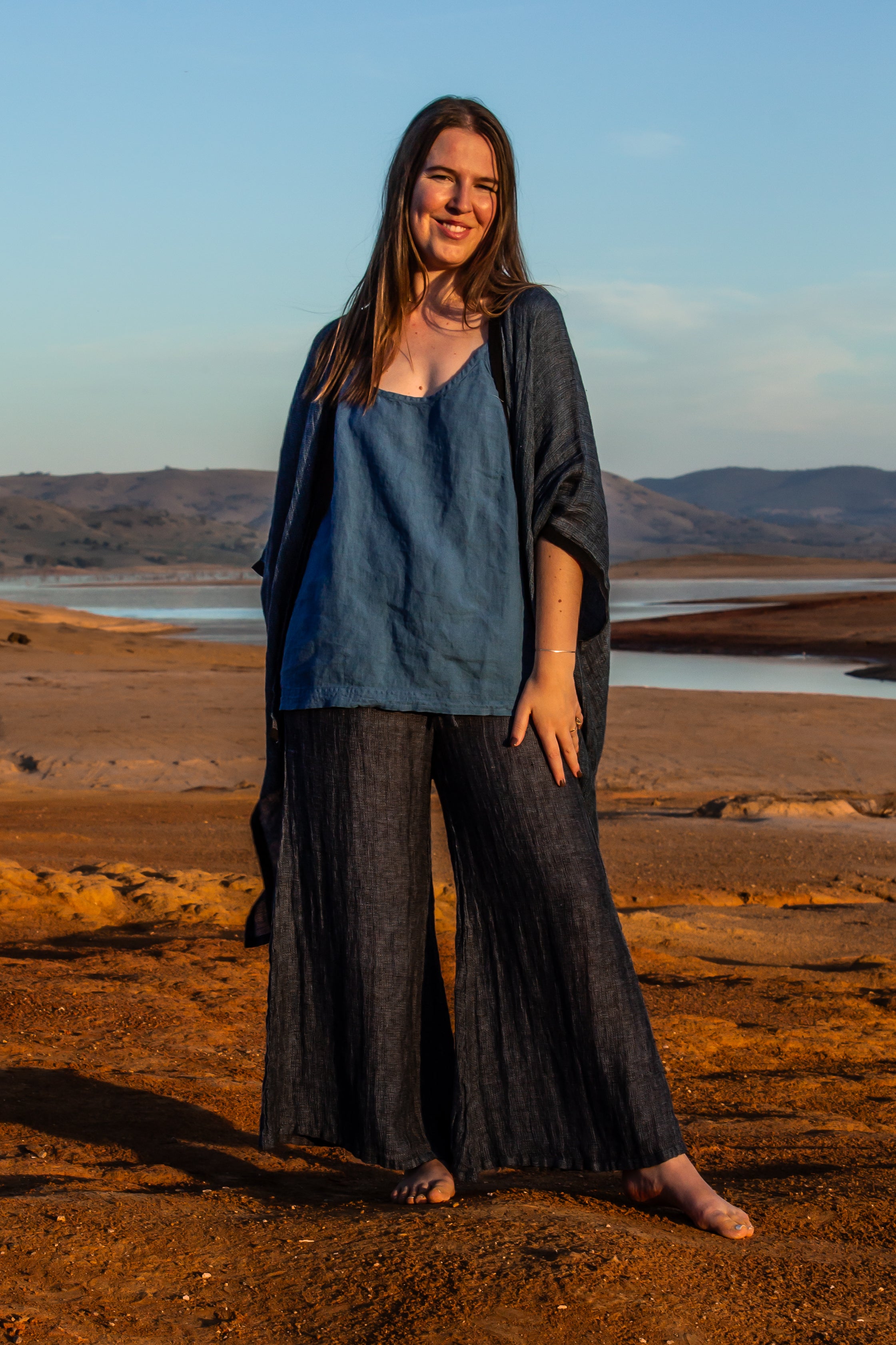 Badesi Jacket - Black + Azure Mesh