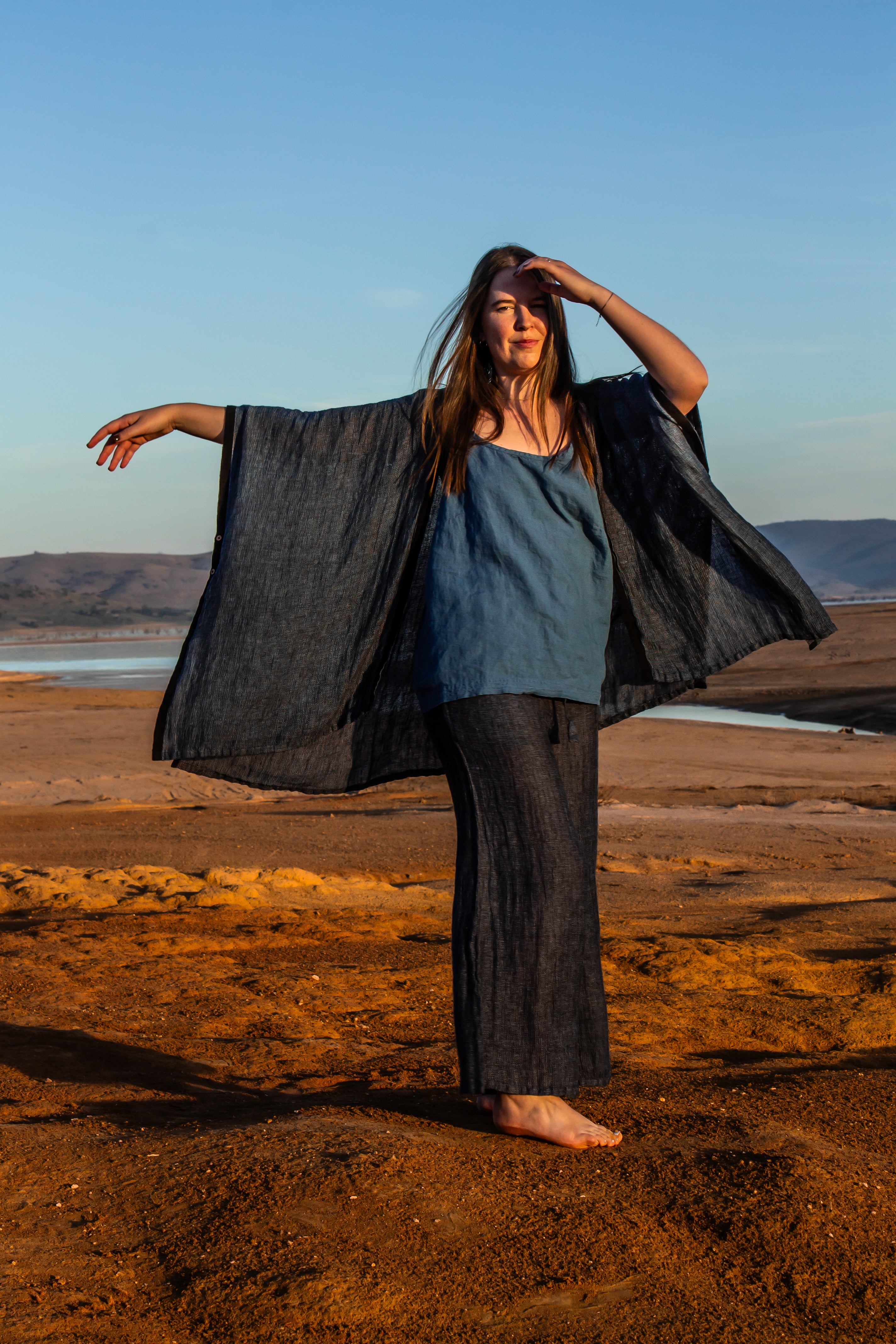 Badesi Jacket - Black + Azure Mesh