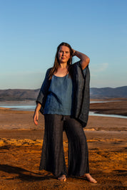 Badesi Jacket - Black + Azure Mesh