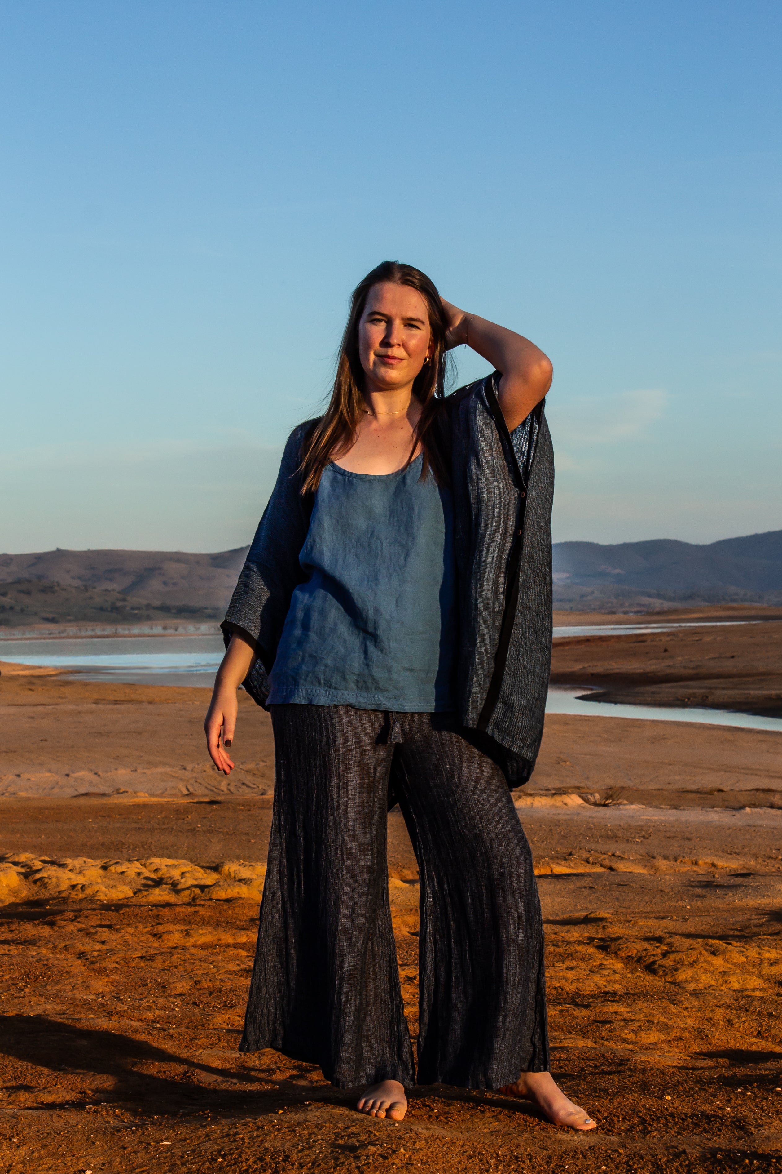 Badesi Jacket - Black + Azure Mesh