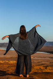 Badesi Jacket - Black + Azure Mesh