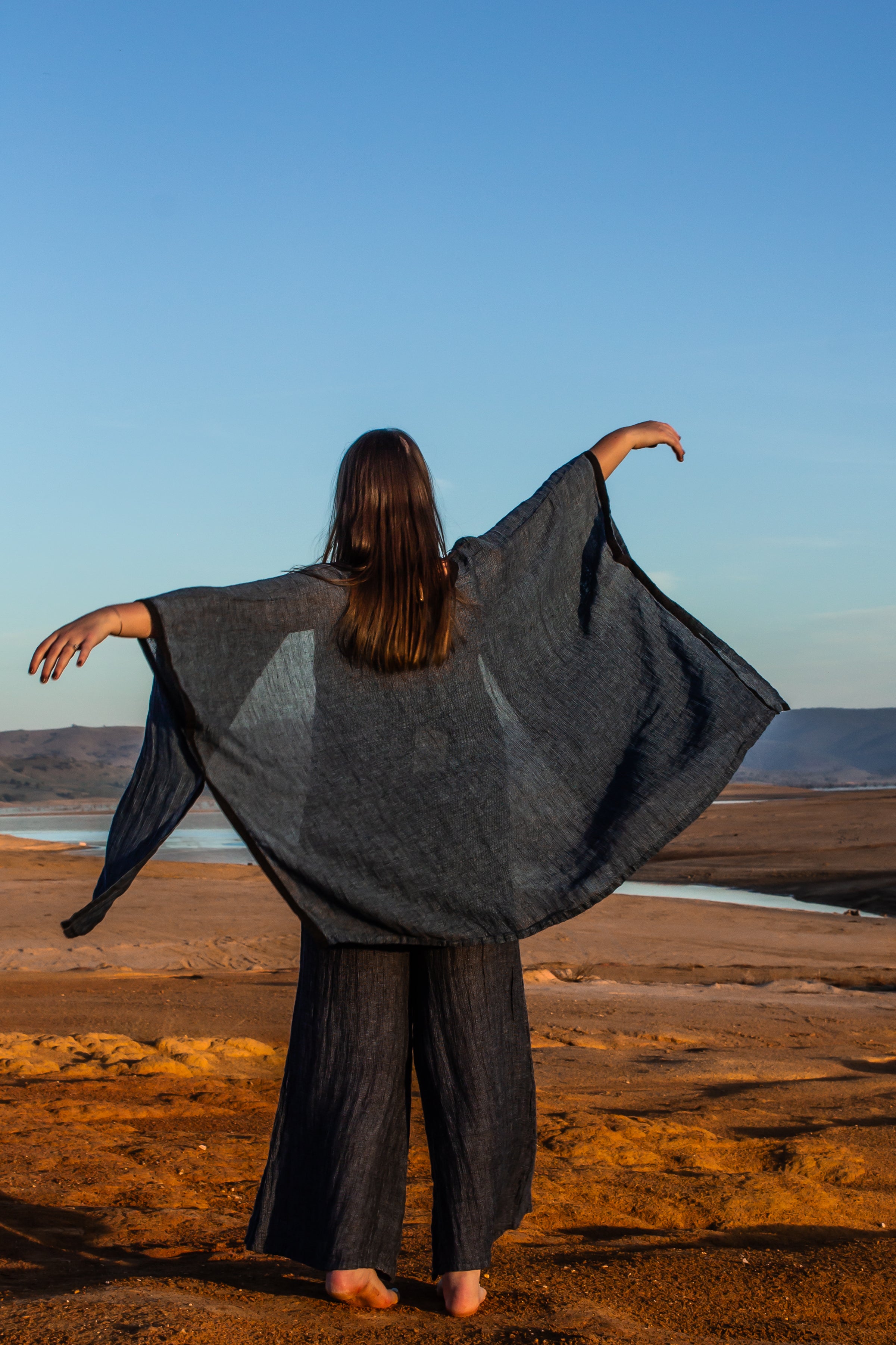 Badesi Jacket - Black + Azure Mesh