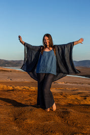 Badesi Jacket - Black + Azure Mesh