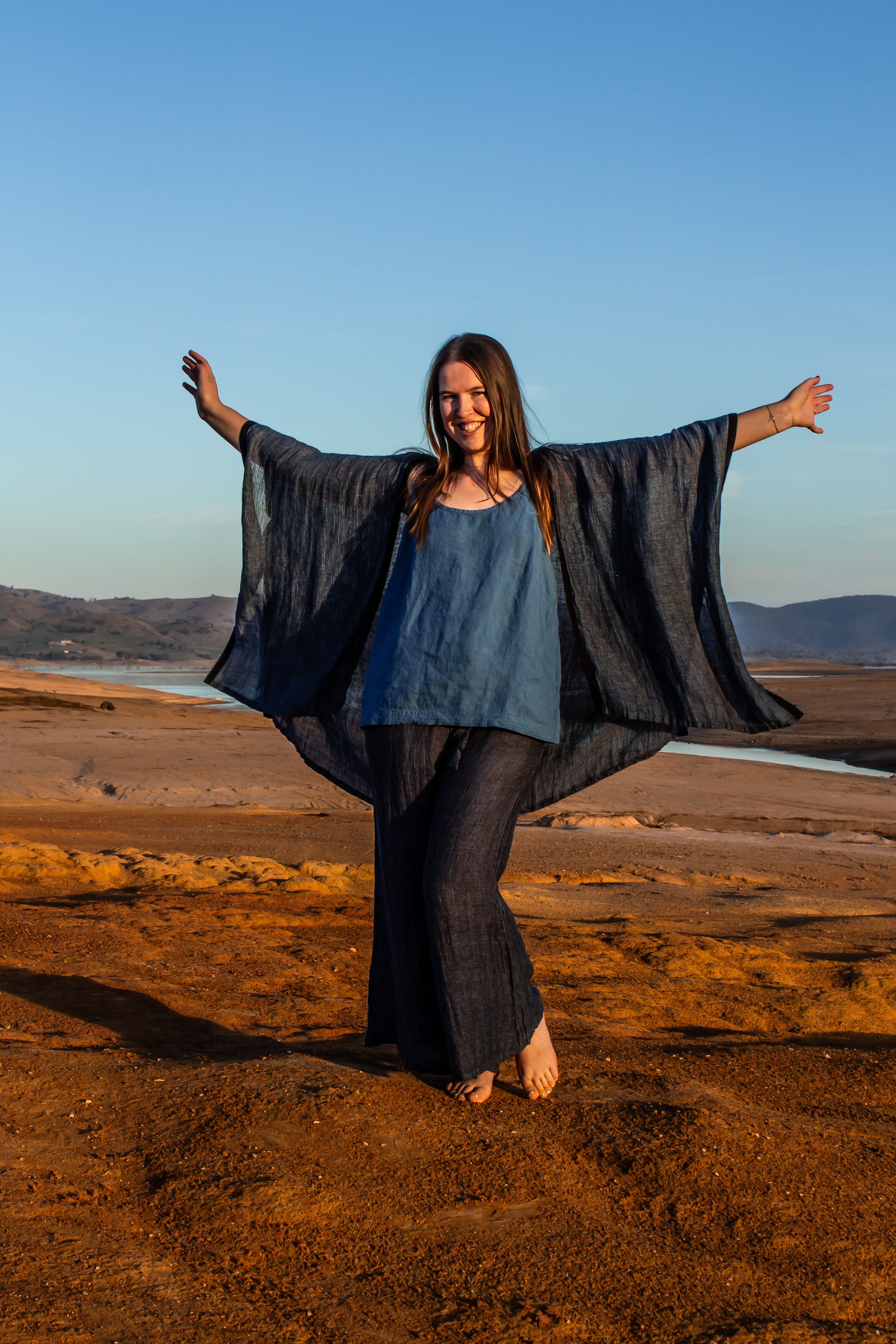 Badesi Jacket - Black + Azure Mesh