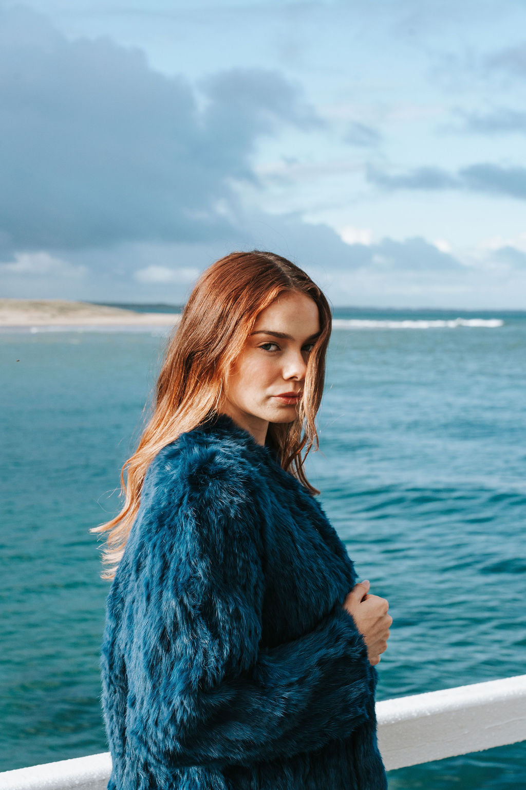 Fur Jacket Classic - Cyan