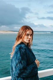 Fur Jacket Classic - Cyan