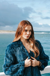 Fur Jacket Classic - Cyan