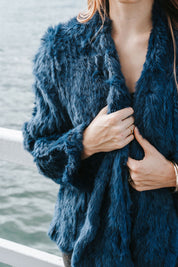 Fur Jacket Classic - Cyan