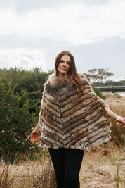 Fur Cape - Natural Tan