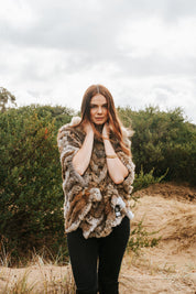Fur Cape - Natural Tan