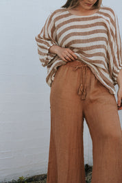 Alghero Pants - Clay Gauze