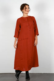 Bonnie Dress - Brick
