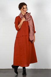 Bonnie Dress - Brick