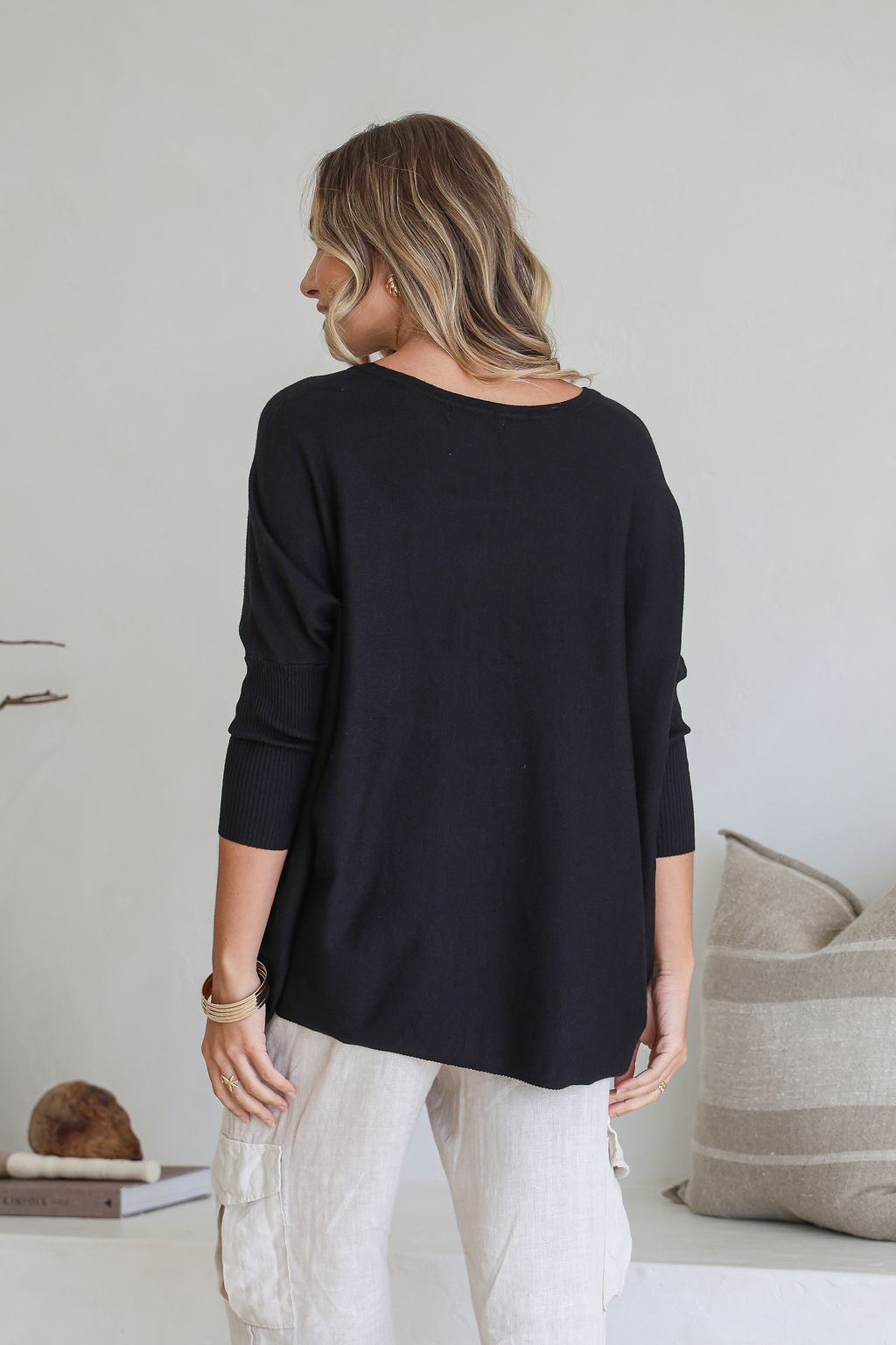 SN0309 Knit Top - Black