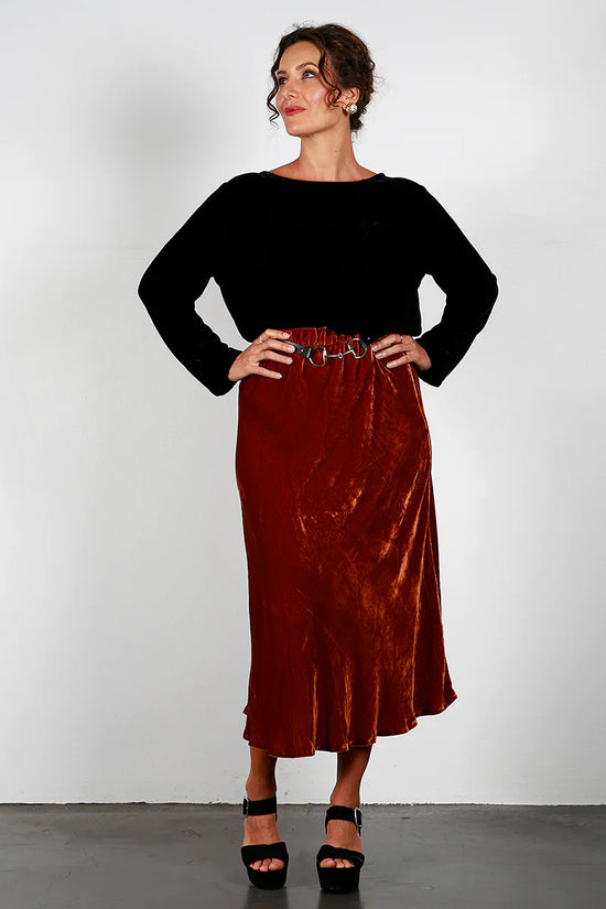 Iris Velvet Skirt