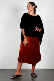 Iris Velvet Skirt
