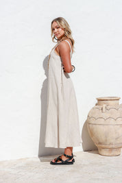 Sole Linen Dress - Rose
