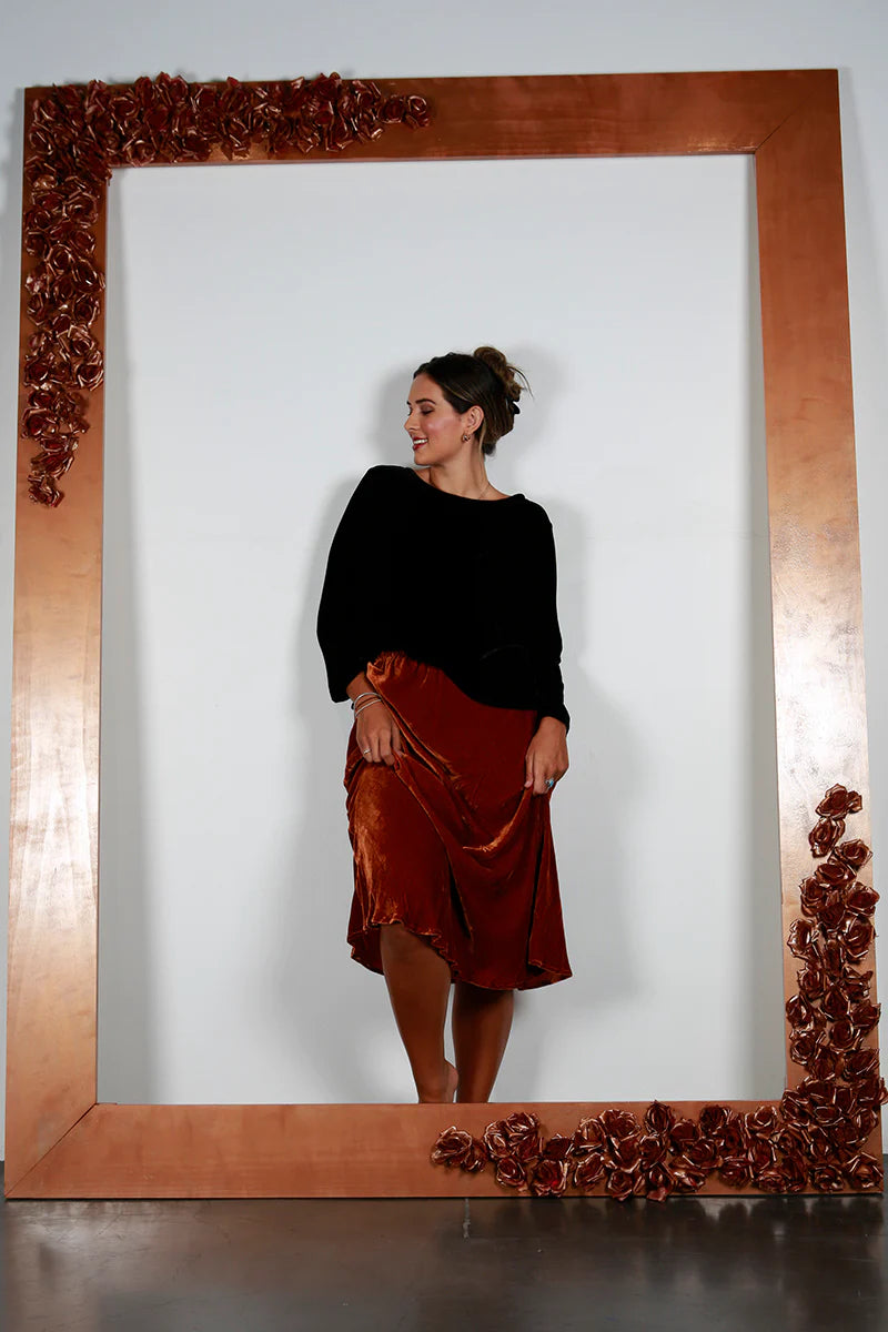 Iris Velvet Skirt