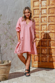 Felice Linen Dress - Dune