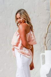 Magnifica Linen Top - White