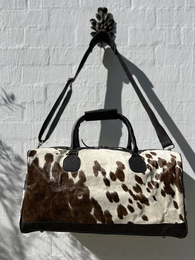 Cowhide Duffle Bag - Chocolate 2