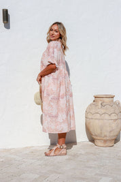 Peona Linen Dress - Sand