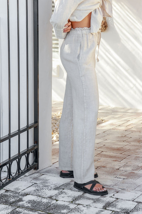Gelso Linen Pant - White