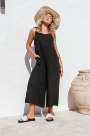 Gelsa Linen Jumpsuit - White