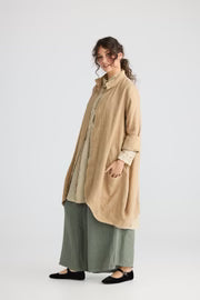 Harper Lee Linen Jacket - Capuccino