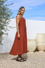 La Figura Linen Dress - Coco