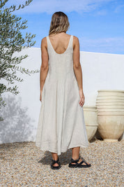 La Figura Linen Dress - Sand