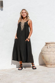 Sole Linen Dress - White
