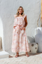 Valeriana Linen Skirt - White
