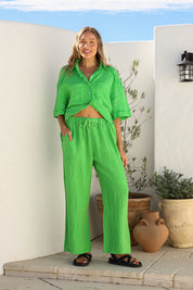 Relassare Linen Pants - Verde