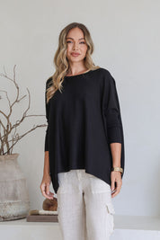 SN0309 Knit Top - Black