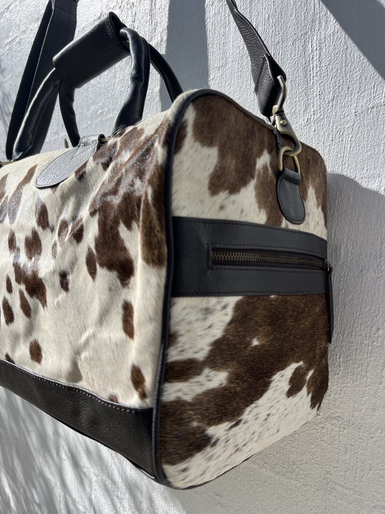 Cowhide Duffle Bag - Chocolate 2
