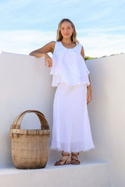 Falda Top - White