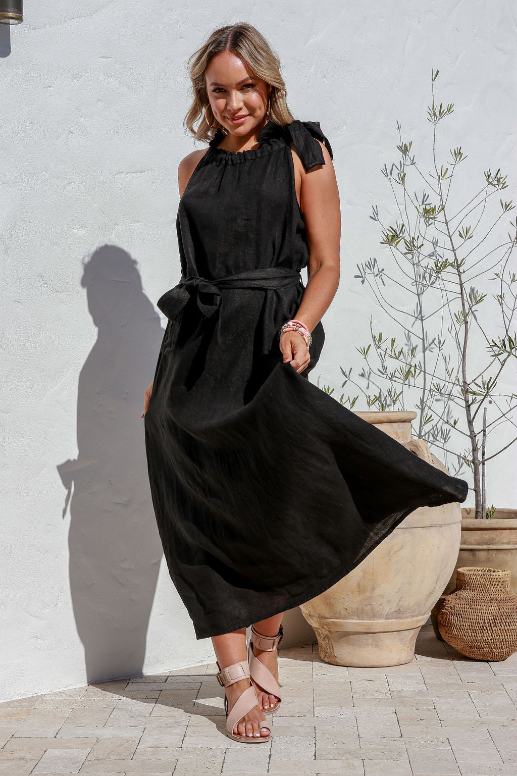 Papavero Linen Dress - Purity
