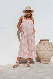 Gelsa Linen Jumpsuit - White
