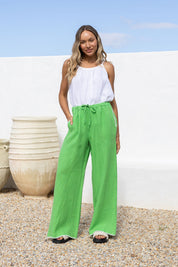 Collana Linen Pants - Verde