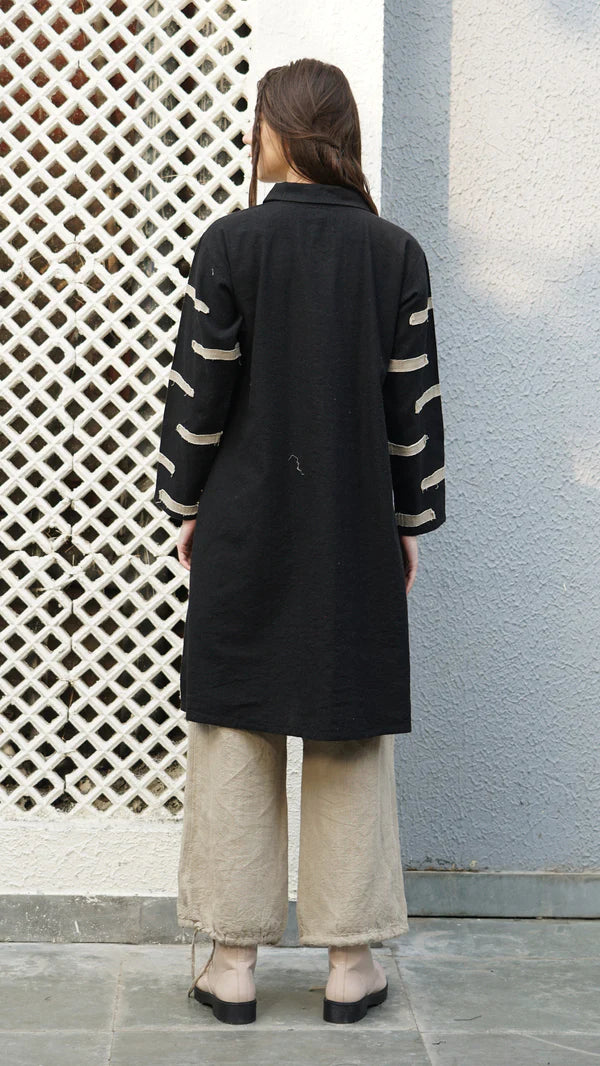 Cairo Linen Blend Jacket - Onyx
