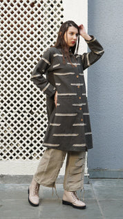 Cairo Linen Blend Jacket - Khaki