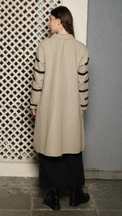 Cairo Linen Blend Jacket - Latte