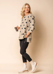 Charity Linen Blend Top - Latte