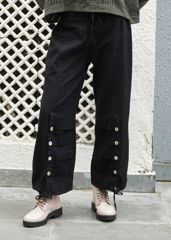 Polaris Linen Blend Pant - Onyx