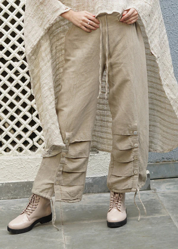 Polaris Linen Blend Pant - Latte