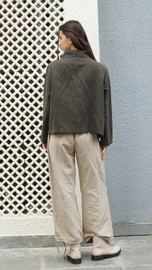 Polaris Linen Blend Pant - Latte