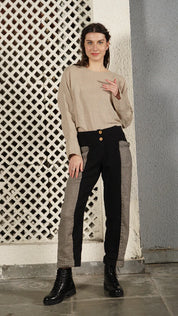 Carey Linen Blend Pant - Onyx
